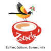 zumis Zumi's logo; "Coffee, Culture, Community"