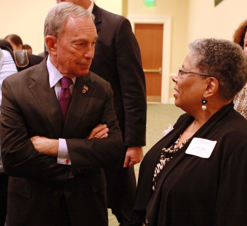 Mayor Micheal Bloomberg and The ILC Director of Development, Kathy Smith Mayor Micheal Bloomberg and The ILC Director of Development, Kathy Smith