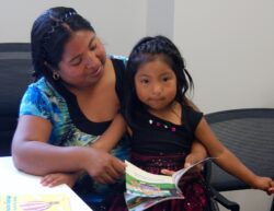 Family Literacy immigrant student mother and daughter
