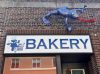 The Blue Frog Bakery sign