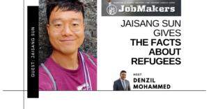 JobMakers podcast logo: Jaisang Sun gives the facts about immigrants