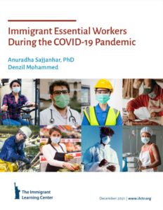 Immigrant Essential Workers During the Pandemic report cover