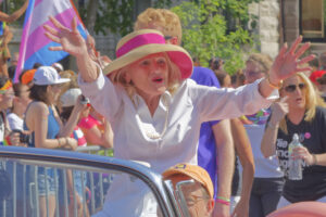 Edie Windsor at a 2017 DC Pride Parade