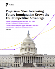 Projections Show Increasing Future Immigration Grows the U.S. Competitive Advantage cover