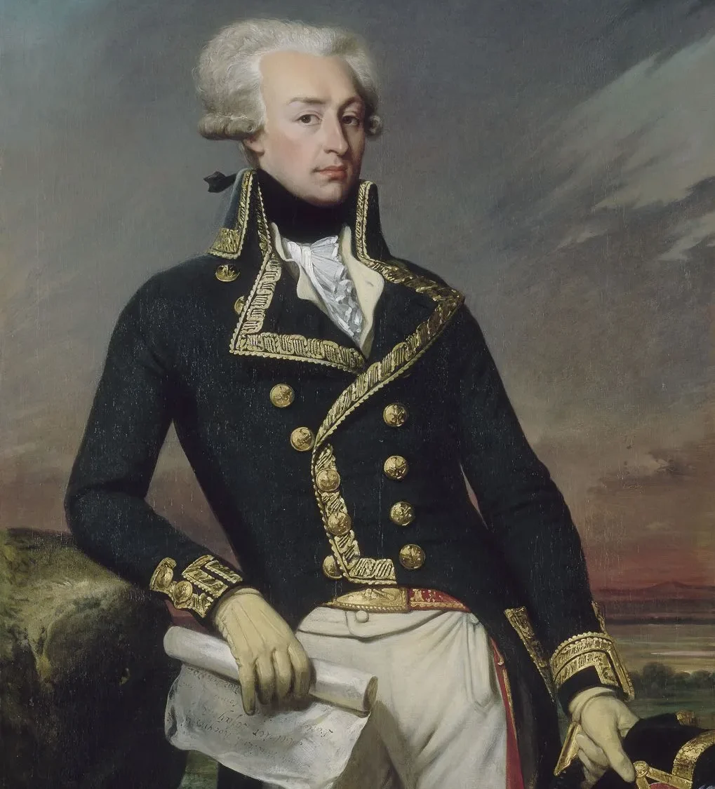 A portrait of the Marquis de Lafayette.